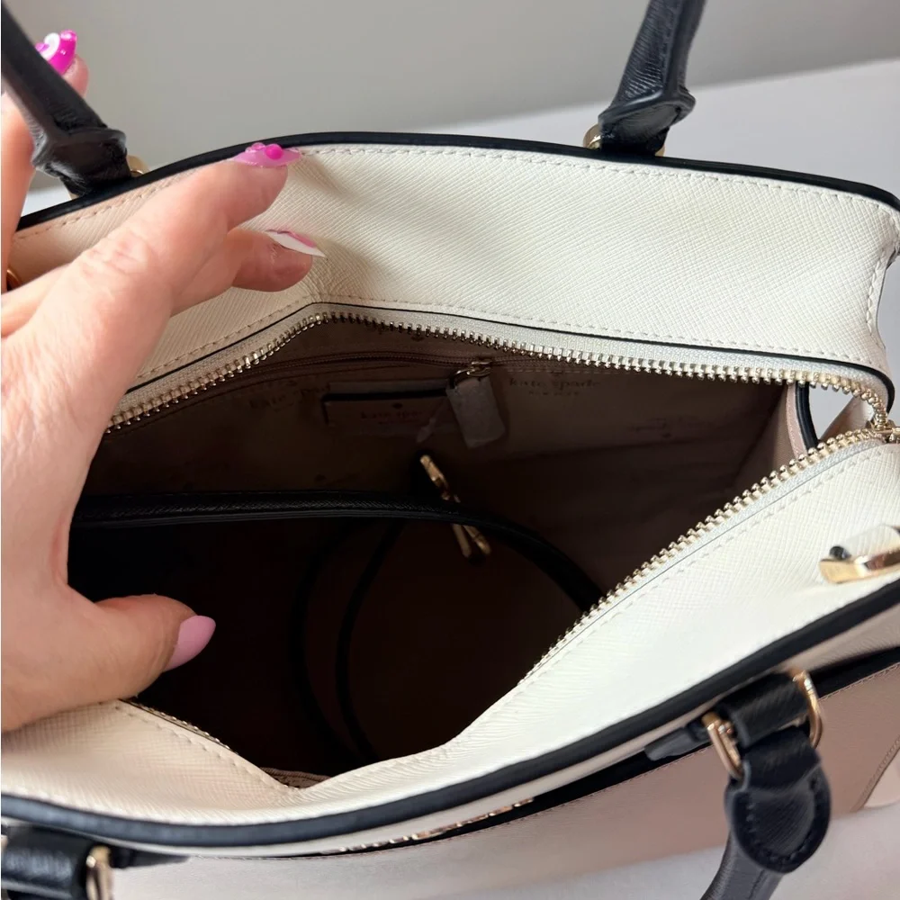 Kate Spade Black and Tan Satchel